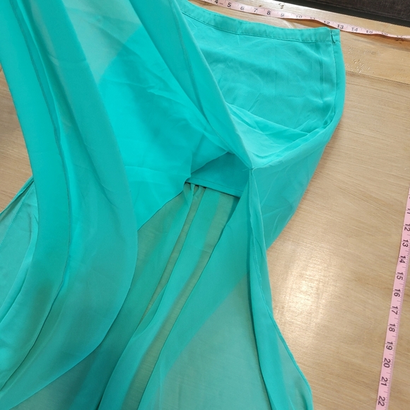 Forever 21 Chiffon Maxi Skirt Lined MininSkirt Size Small - Picture 5 of 5